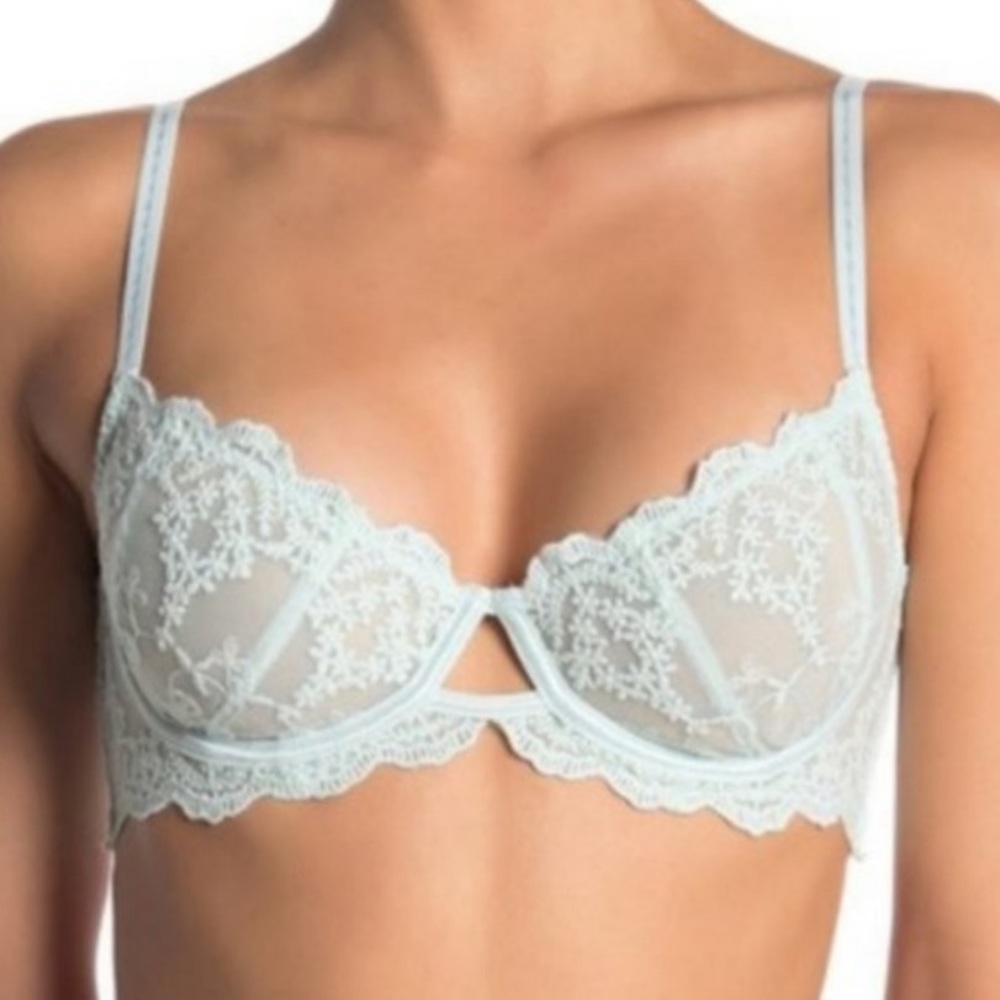 Brand NWT Free People Bra | Ice Fog Blue | 34B